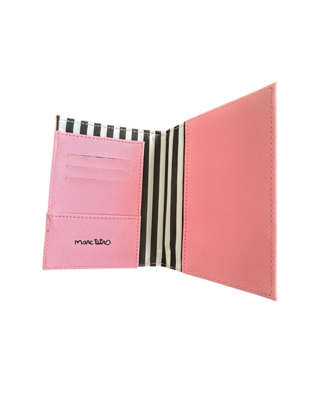 Marc Tetro Yorkie Pink Passport Cover Faux Leather Travel Wallet Card Case - Picture 3 of 6